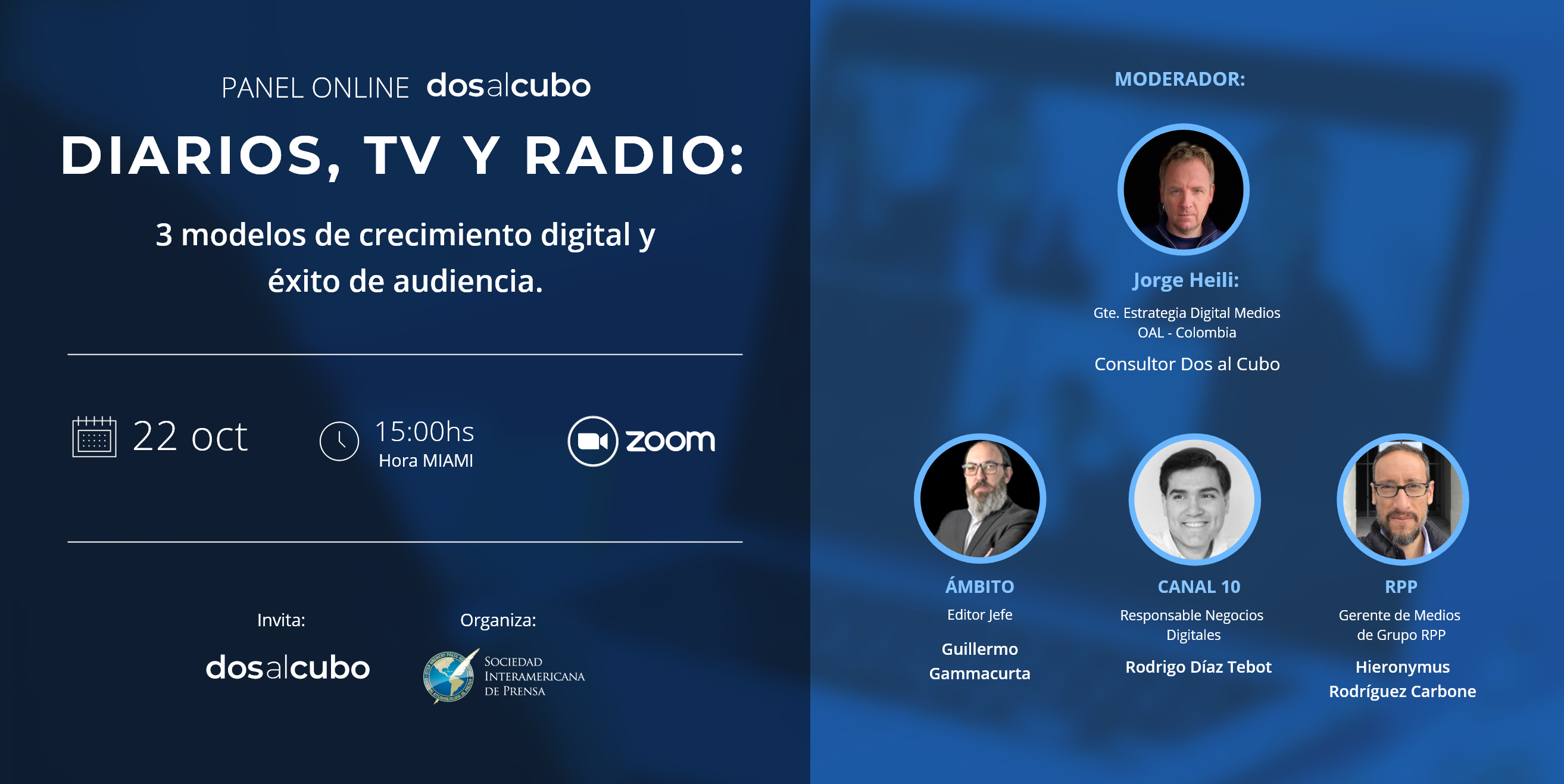 Dos Al Cubo en panel de la SIP